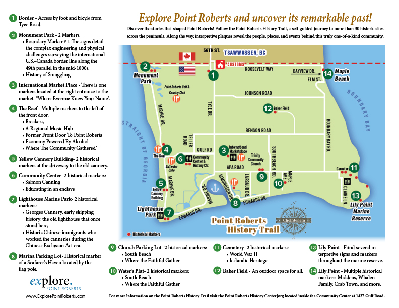Folllow the Point Roberts History Trail