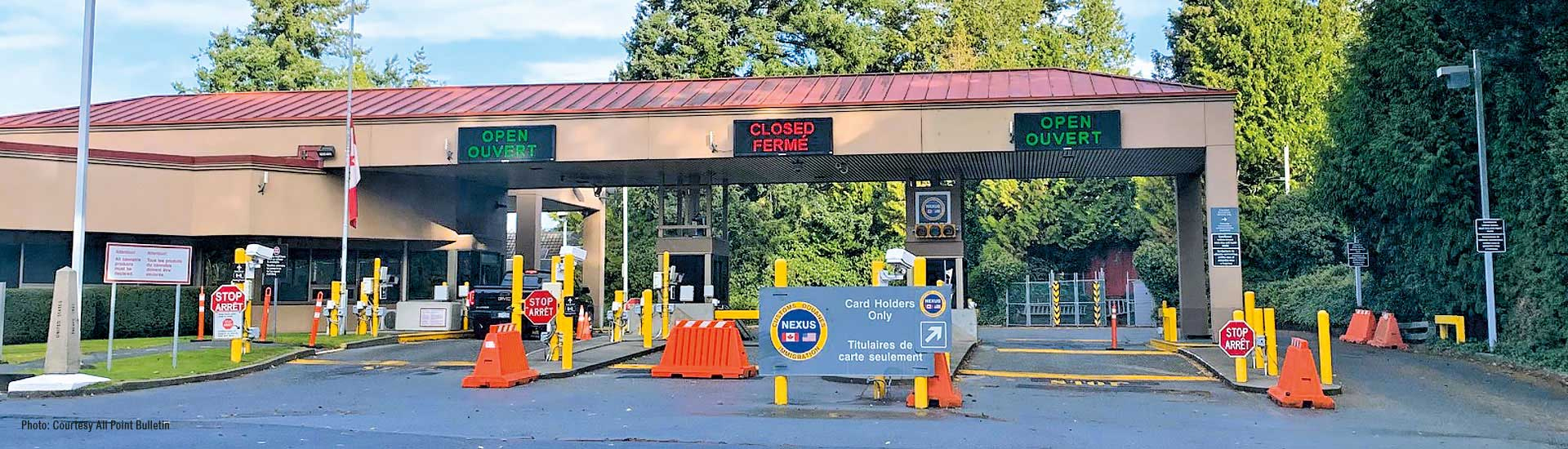 Border Crossing at Point Roberts, WA